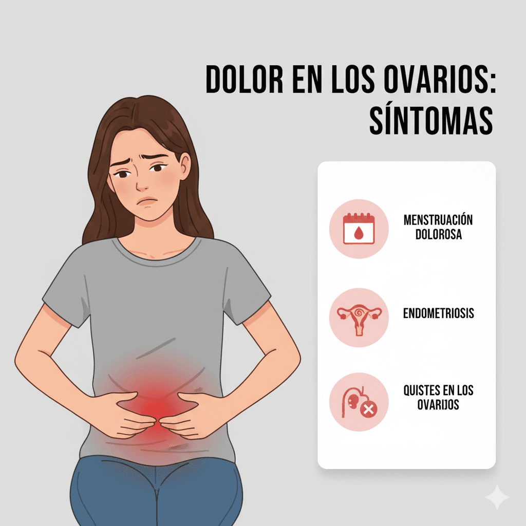Síntomas que acompañan al dolor de ovarios