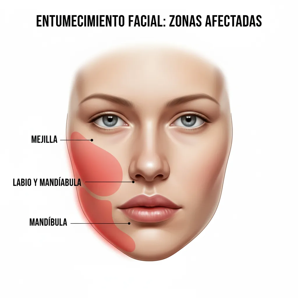 Entumecimiento en el rostro