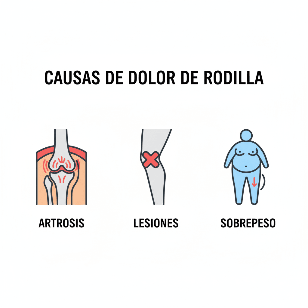 Causas frecuentes del dolor de rodilla