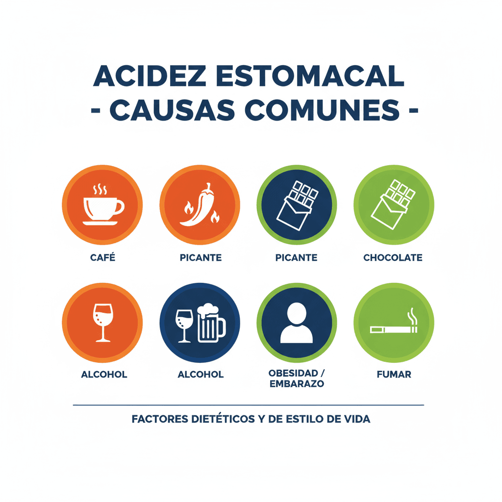 Factores y alimentos más comunes que provocan acidez y reflujo