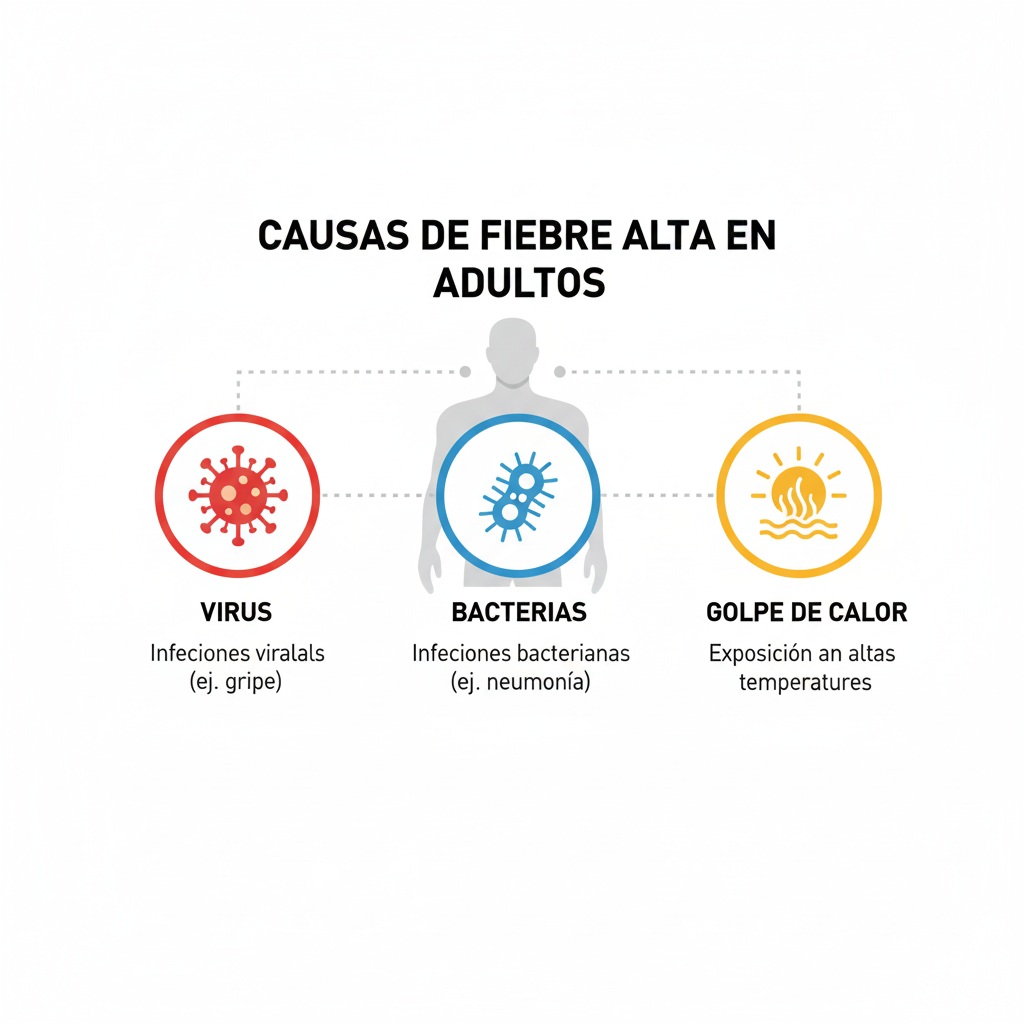 Fiebre alta en adultos