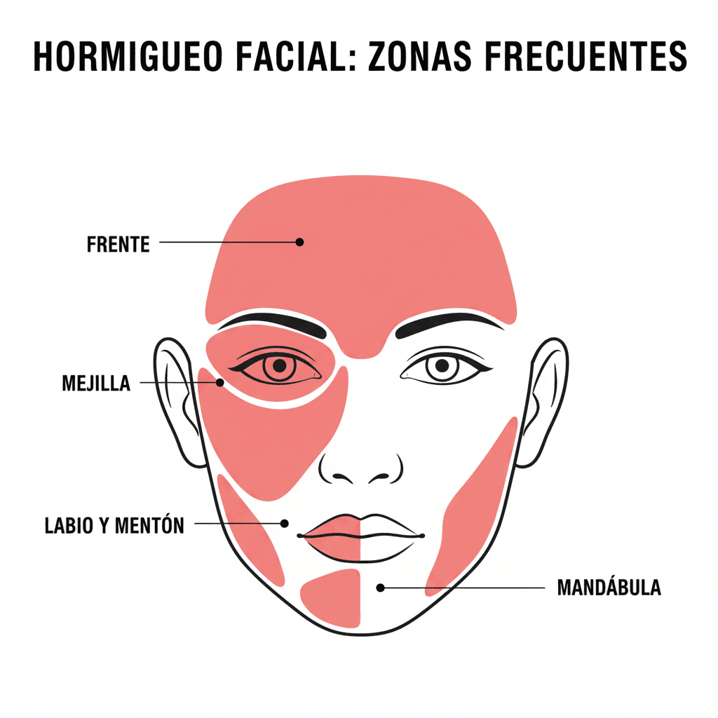 Síntomas que pueden acompañar al entumecimiento facial
