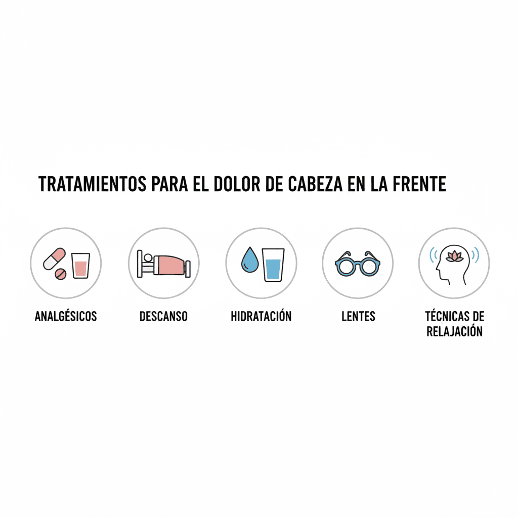 Tratamientos del dolor de cabeza en la frente