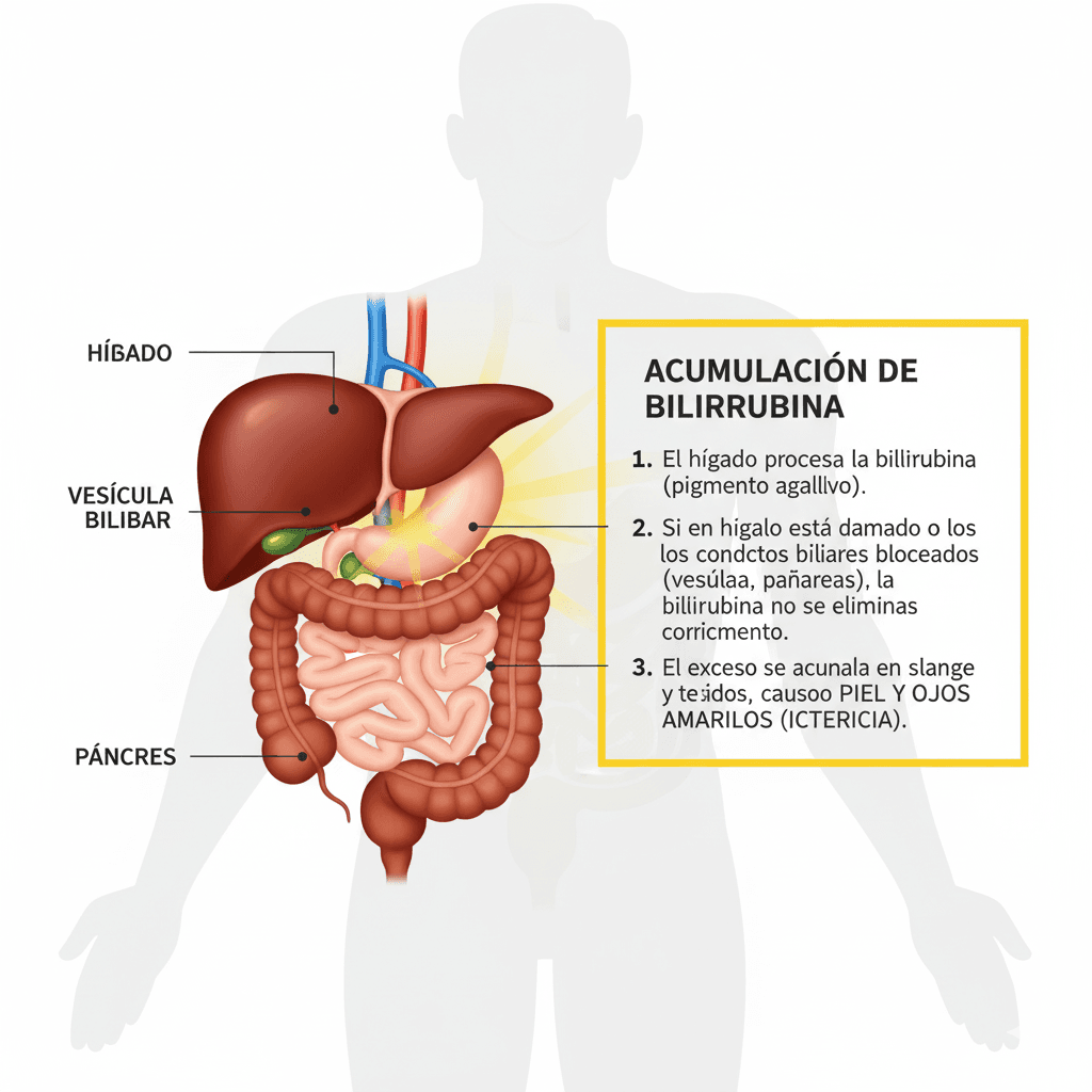 Síntomas que acompañan la piel amarilla