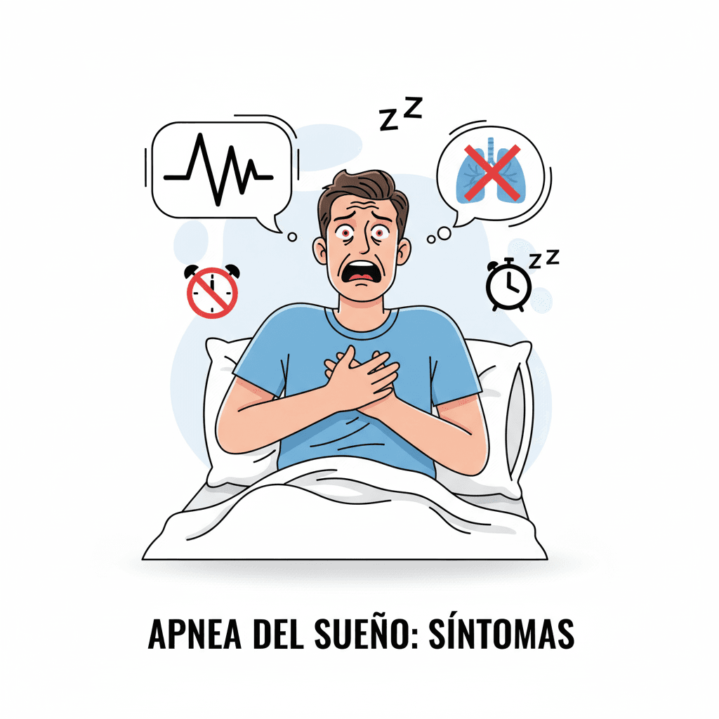 Síntomas que acompañan la falta de aire nocturna