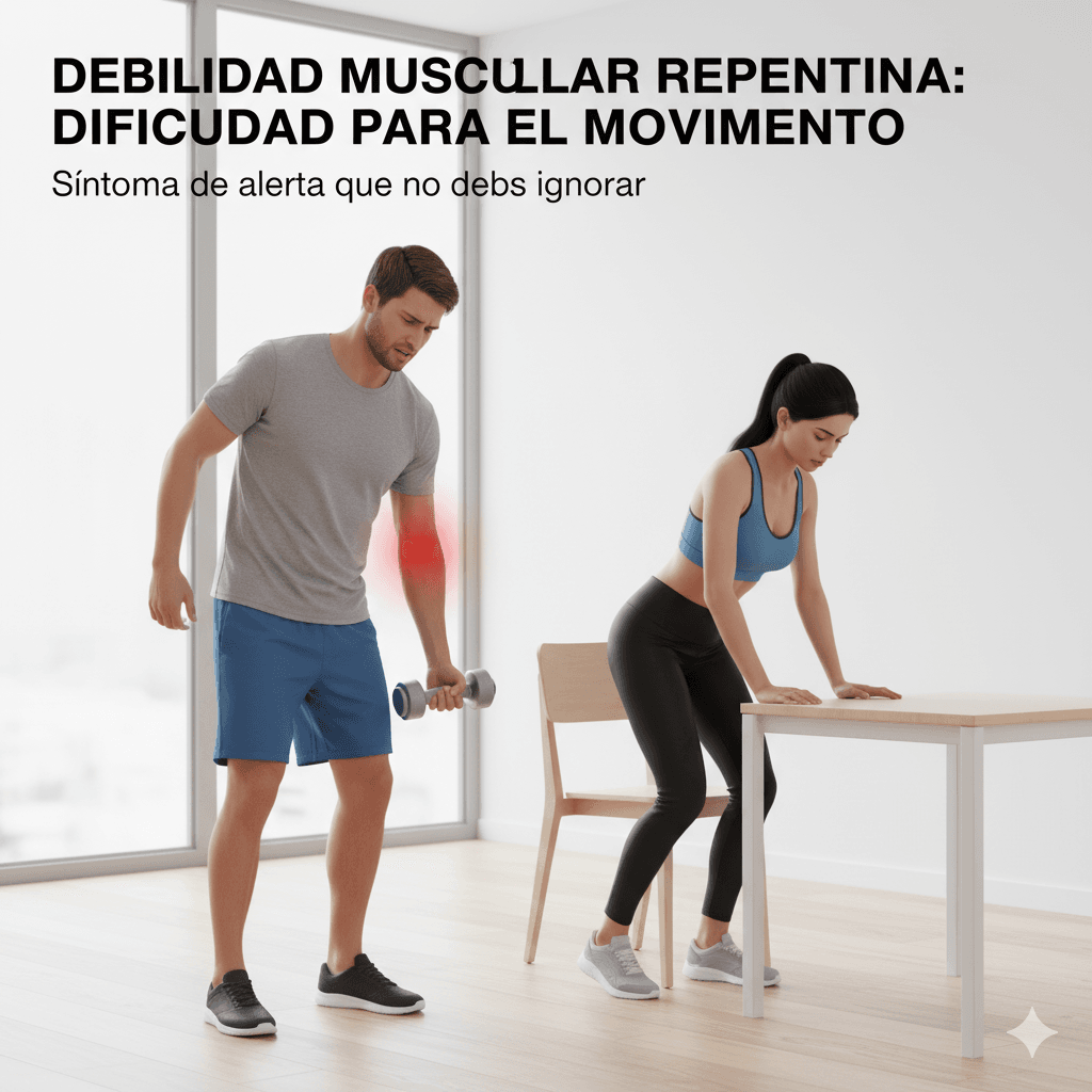 Síntomas que acompañan la debilidad muscular