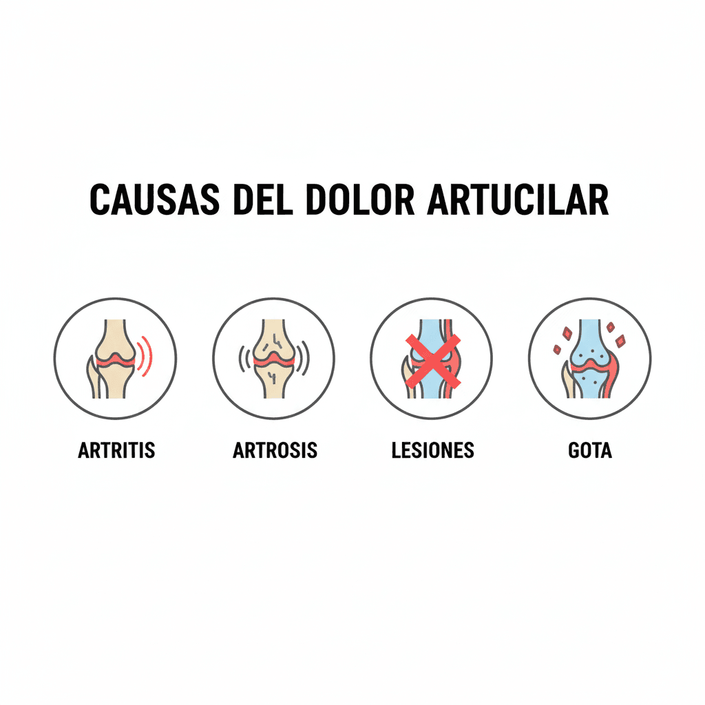 Causas comunes del dolor en las articulaciones