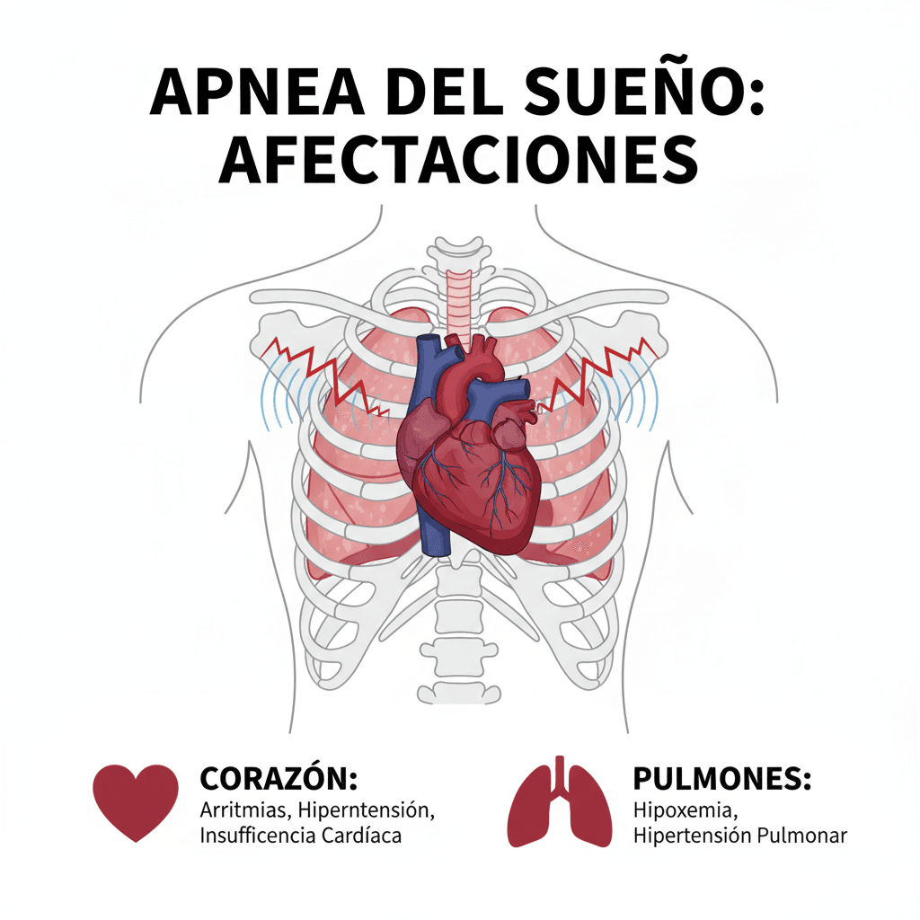 Riesgos asociados a la falta de aire al dormir
