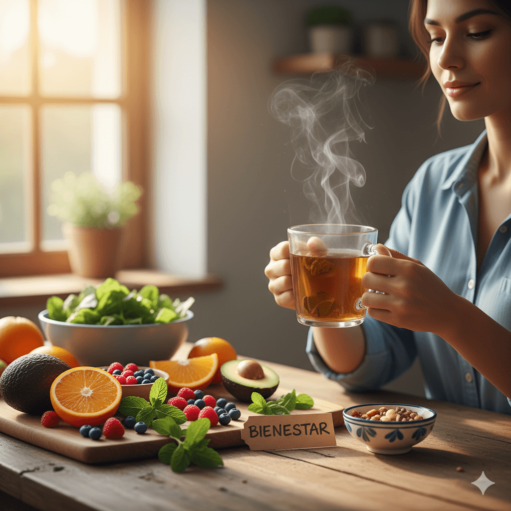 Hábitos saludables y remedios naturales para prevenir la acidez y el reflujo.