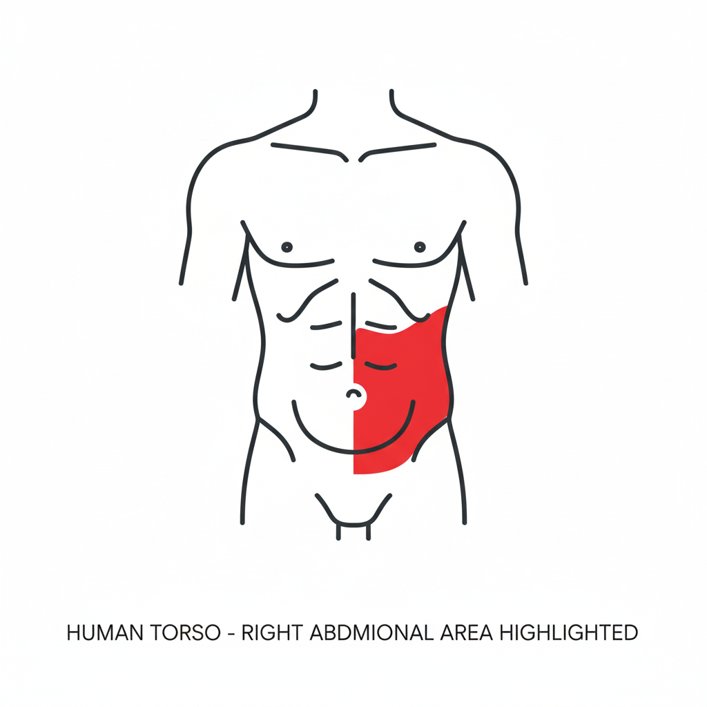 Dolor en el lado derecho del abdomen: causas, síntomas y tratamiento