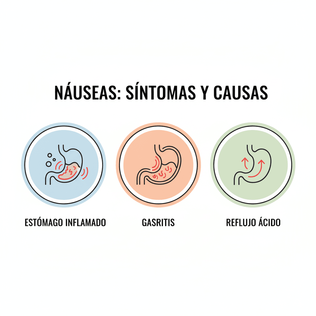 Causas frecuentes de las náuseas sin vómito
